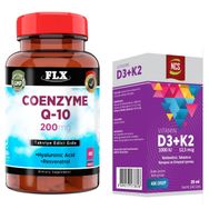 Flx Coenzyme Q-10 200 mg 60 Tablet + Ncs Vitamin D3 K2 20 ml Damla