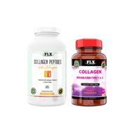 Flx Collagen Peptides Fish Collagen 300 Tablet + Collagen Hydrolyzed Tip 1-2-3 60 Tablet