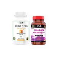Flx Collagen Peptides Fish Collagen 60 Tablet + Collagen Hydrolyzed Tip 1-2-3 60 Tablet