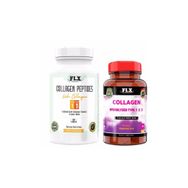 Flx Collagen Peptides Tip 1-3 Fish Collagen 90 Tablet + Collagen Hydrolyzed Tip 1-2-3 60 Tablet