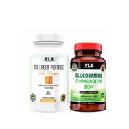 Flx Collagen Peptides Tip 1-3 Fish Collagen 90 Tablet + Glucosamine Chondroitin MSM 60 Tablet