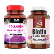 Flx Collagen Tip 1-2-3 Vitamin C Hyaluronik Asit 60 Tablet + Biotin L-Sistein Çinko 180 Tablet