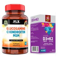 Flx Glucosamine Chondroitin MSM 60 Tablet + Ncs Vitamin D3 K2 20 ml Damla