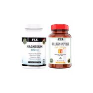 Flx Magnesium 400 mg 180 Tablet + Collagen Peptides Tip 1-3 Fish Collagen 60 Tablet