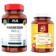 Flx Magnesium Complex 400 mg 60 Tablet + Ncs Vitamin C Çinko Propolis 60 Tablet