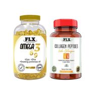 Flx Omega 3-6-9 180 Kapsül Balık Yağı ve Tip 1-3 60 Tablet Balık Kolajeni