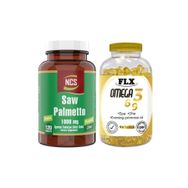 Flx Omega 3-6-9 90 Tablet Balık Yağı + Ncs 120 Tablet Saw Palmetto Takviye Edici Gıda