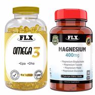 Flx Omega 3 90 Kapsül Balık Yağı + Magnesium 400 mg 60 Tablet