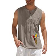 FNKDOR İLPEZW0J Sıfır Kol Koyu Gri Erkek T-shirt