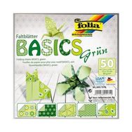 Folia 5 Desen 50 Adet Kağıt Yeşil 15x15 cm Origami Kağıdı