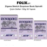 Folix Art Zigana Sketch Esquisse Book Spiralli 150 gr 30 Yaprak Çizim Defteri