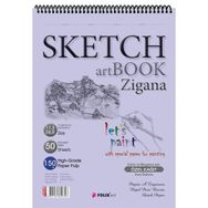 Folix Sketchbook Zigana A5 Spiralli 150 gr 60 Yaprak Eskiz Defteri