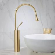 Fontana F-812SM Fırçalanmış Altın Lavabo Bataryası