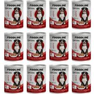 Foodline 12x400 gr Biftekli Yetişkin Köpek Konservesi