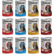 Foodline 12x400 gr Karışık 4 Çeşit Yetişkin Kedi Konservesi