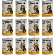 Foodline 12x400 gr Tavuklu Yetişkin Kedi Konservesi