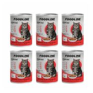 Foodline 6x400 gr Kuzu Etli Yetişkin Kedi Konservesi
