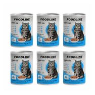Foodline 6x400 gr Somonlu Yetişkin Kedi Konservesi