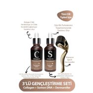 For You Gold Dermaroller Collagen Serum Gençleştirici Yüz Bakım Serum Seti