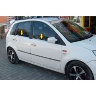 Ford Fiesta 2002-2008 P Çelik 4 Parça Krom Cam Çıtası