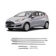 Ford Fiesta 2009-2017 Paslanmaz Çelik 8 Parça Krom Cam Çıtası