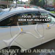 Ford Focus 2011 2018 Paslanmaz Çelik 4 Kapı Krom Kapı Kolu