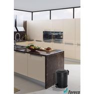 Foreca Pedallı Siyah 5 lt Çöp Kovası
