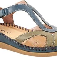 Forelli 22521 Sally-G Blue Jean Comfort Deri Kadın Sandalet