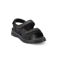 Forelli 38506 Arya-G Siyah Comfort Deri Kadın Sandalet