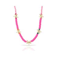 Forentina PS1482 Deniz Yıldızı Pembe Fimo Kolye