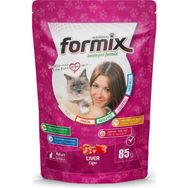 Formix 85 gr x 24 Adet Ciğer Etli Jöleli Pouch Yetişkin Kısır Kedi Konservesi