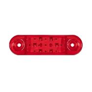 Formplas FR0174-R Kırmızı Oval 9 Ledli 84 mm 12V-24V Parmak Lamba