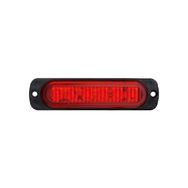 Formplas FR1272-R Kırmızı 12-24 V 114 mm 6 Led'li Mercekli Cam Animasyonlu Lamba