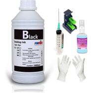 Forprint Canon E414 - E474 - E484 - E464 Uyumlu Siyah 1000 ml Mürekkep Kartuş