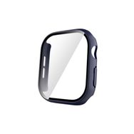 Forzacase Apple Watch 10 42mm ile uyumlu Önü Kapalı Ekran Korumalı Sert Rubber Kılıf - FC015 (Lacivert)