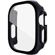 Forzacase FC015 Apple Watch 49 mm Siyah Önü Kapalı Ekran Korumalı Sert Rubber Akıllı Saat Kılıfı