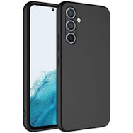 Forzacase Samsung Galaxy A24 Liquid Serisi İçi Kadife Lansman Silikon Siyah Cep Telefonu Kılıfı