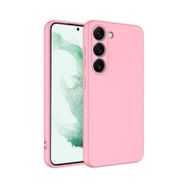 Forzacase Samsung Galaxy S23 Plus Liquid Serisi İçi Kadife Lansman Silikon Pembe Cep Telefonu Kılıfı