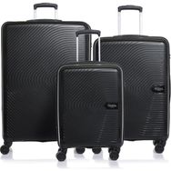 Fossil FSVLZYPP1138-SET Siyah Unisex 3'lü Set Bavul