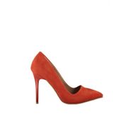 Fox Shoes 8922151902 Turuncu Süet Topuklu Ayakkabı