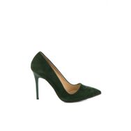 Fox Shoes 8922151902 Yeşil Süet Topuklu Ayakkabı