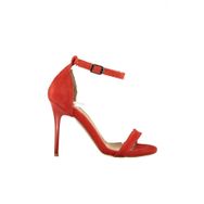 Fox Shoes B922112602 Turuncu Süet Topuklu Ayakkabı