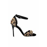 Fox Shoes B922113802 Leopar-Siyah Kadın Topuklu Ayakkabı