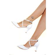 Fox Shoes D654054809 Beyaz Kadın Topuklu Ayakkabı