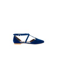 Fox Shoes D726537302 Saks Mavi Kadın Babet