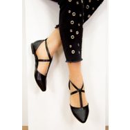 Fox Shoes D726537309 Siyah Kadın Babet