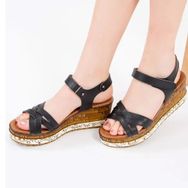 Fox Shoes F288071409 Siyah Kadın Sandalet
