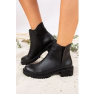 Fox Shoes J654011903 Siyah Hakiki Deri Kadın Bot