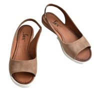 Fox Shoes K674300602 Kahverengi Süet Kadın Sandalet