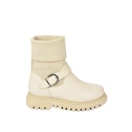 Fox Shoes L524021709 Bej Suni Deri Kadın Bot